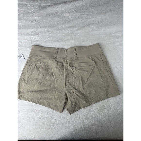 Athleta Shorts Womens 18 Beige Trekkie North High Rise Ripstop Hiking Trails - Picture 2 of 14